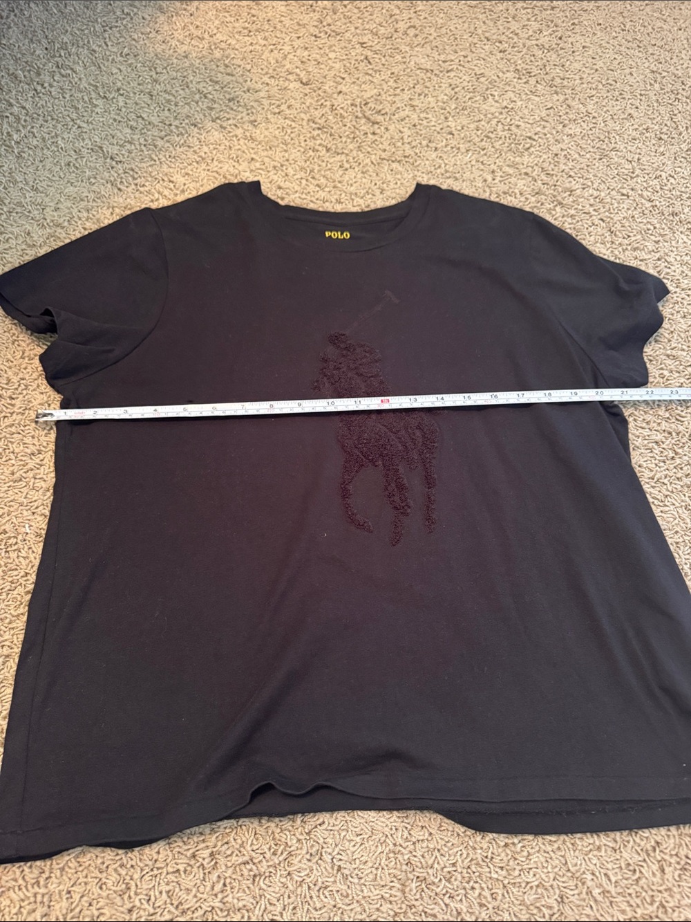 Polo by Ralph Lauren Black Logo Cotton Tee